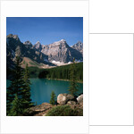 Moraine Lake and Surrounding Mountains by Anonymous