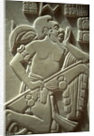 Sculpture of a Mayan Warrior by Anonymous