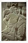 Sculpture of a Mayan Warrior by Anonymous