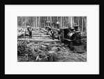 Loggers and Logging Locomotive by Anonymous