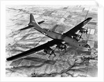 B-29 Flying Over Japan's Countryside by Anonymous