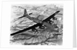 B-29 Flying Over Japan's Countryside by Anonymous