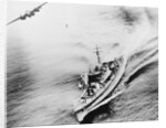 American B-25 Bombing Japanese Freighter by Anonymous