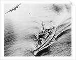 American B-25 Bombing Japanese Freighter by Anonymous