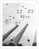 U.S. Aircraft Fly Over the Guns of the U.S.S. Missouri by Anonymous