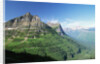 Glaciated Mountain Peaks and Valley by Anonymous