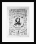 Printed Poster Advertisement for Republican Presidential Candidate John Charles Fremont by Anonymous