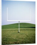Goal Post in Field by Anonymous