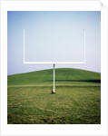 Goal Post in Field by Anonymous