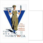 For Every Fighter a Woman Worker War Effort Poster by Adolph Triedler