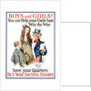 Boys and Girls! War Savings Stamps Poster by James Montgomery Flagg