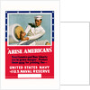 Arise Americans Navy Recruitment Poster by McClelland Barclay