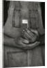 Man Holding Small American Flag by Anonymous