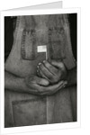 Man Holding Small American Flag by Anonymous