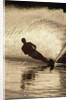 Water Skier Splashing on a Turn by Anonymous