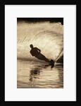 Water Skier Splashing on a Turn by Anonymous