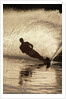 Water Skier Splashing on a Turn by Anonymous