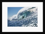 Surfer Riding a Wave by Anonymous