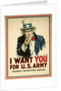 I Want You for the U.S. Army Recruitment Poster by James Montgomery Flagg