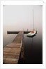 Sailboat Tied to Dock by Anonymous
