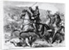 King Charles I mounted on a Horse in Battle by Anonymous