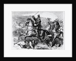 King Charles I mounted on a Horse in Battle by Anonymous
