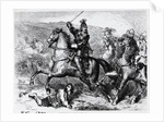 King Charles I mounted on a Horse in Battle by Anonymous