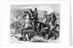 King Charles I mounted on a Horse in Battle by Anonymous