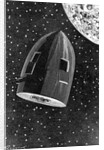 Rocket Capsule Illustration from the 1872 Edition of From the Earth to the Moon by Jules Verne