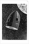 Rocket Capsule Illustration from the 1872 Edition of From the Earth to the Moon by Jules Verne