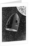 Rocket Capsule Illustration from the 1872 Edition of From the Earth to the Moon by Jules Verne
