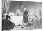 Painting of Attendants Comforting George Washington on His Deathbed by Anonymous
