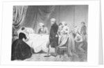 Painting of Attendants Comforting George Washington on His Deathbed by Anonymous