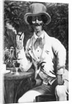 Illustration of Jacques Offenbach Smoking Cigar by Anonymous