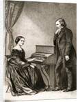 Clara and Robert Schumann by Anonymous