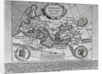 Map of The Roman Empire from 18th Century Engraving by Anonymous