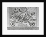 Map of The Roman Empire from 18th Century Engraving by Anonymous