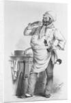 French Cook Deep in Thought by Anonymous