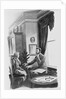 Lithograph of Alexander Graham Bell Teaching Deaf Student by Anonymous