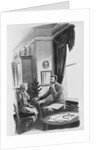 Lithograph of Alexander Graham Bell Teaching Deaf Student by Anonymous
