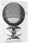 Engraving of Balloon Used by Jean Pierre Francois Blanchard
