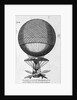 Engraving of Balloon Used by Jean Pierre Francois Blanchard