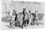 Painting of Italians Writing "Viva Verdi" on a Wall by Anonymous