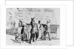 Painting of Italians Writing "Viva Verdi" on a Wall by Anonymous