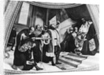 Galileo Demonstrating Telescope by Anonymous