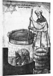 Ancient Beer Maker Stirring Mixture by Anonymous