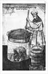 Ancient Beer Maker Stirring Mixture by Anonymous