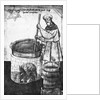 Ancient Beer Maker Stirring Mixture by Anonymous