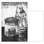 Ancient Beer Maker Stirring Mixture by Anonymous