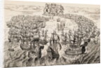 Print Depicting English and Spanish Fleets Fighting near the Isle of Wight by Anonymous